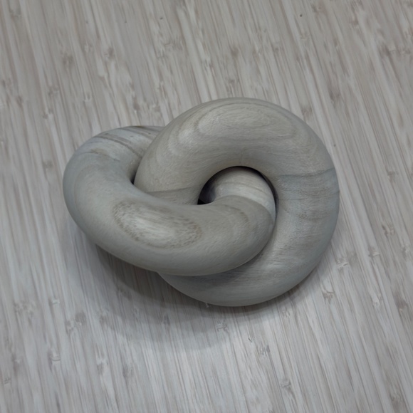 Round Wood Knot Decor,2-Link Wood Chain Link Decor,Natural Wood Chain Link Decor - Picture 3 of 4